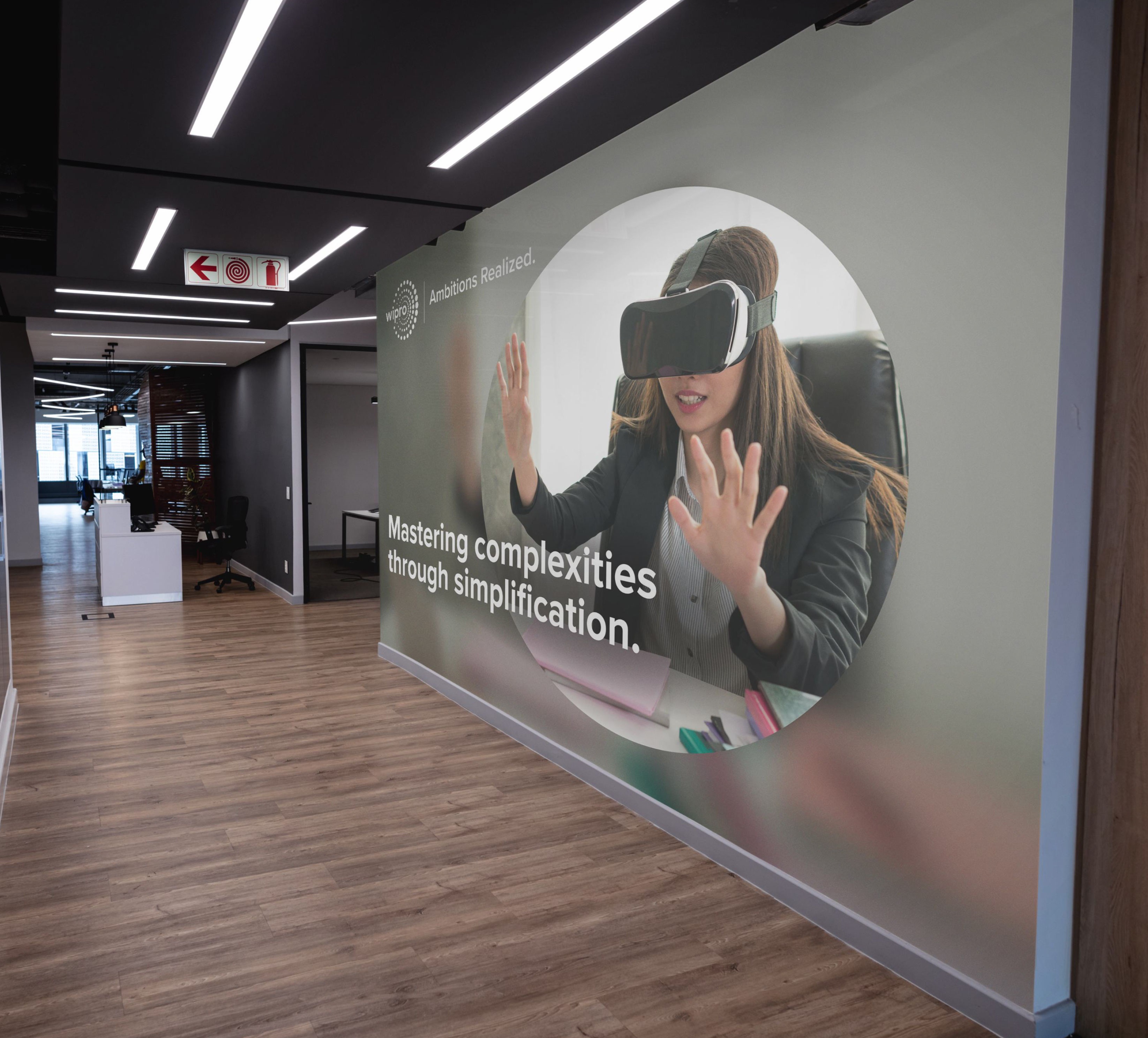 Floor graphics ad